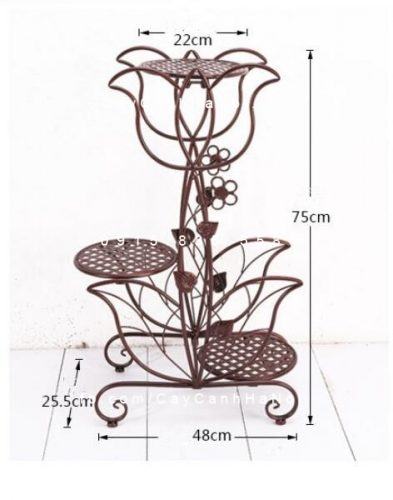 Giá sắt hình hoa sen