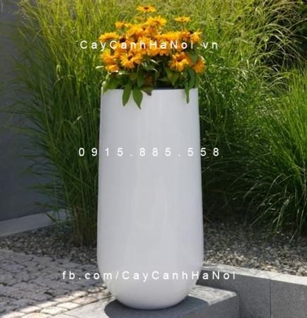 Chậu composite iPot trồng cây tròn cao| IP-00036