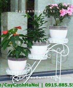 Giá sắt 3 tầng đơn giản bắt mắt
