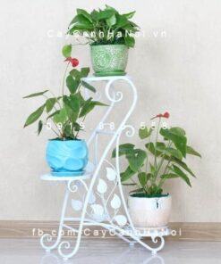Kệ đỡ 3 tầng nghệ thuật mang phong cách hiện đại
