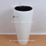 Chậu composite trồng cây cao cấp thông minh | 1649S (Trắng bóng)