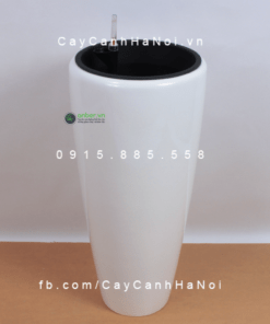 Chậu composite trồng cây cao cấp thông minh | 1649S (Trắng bóng)