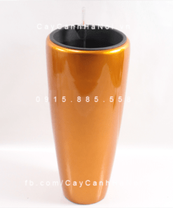 Chậu composite trồng cây cao cấp thông minh | 1649S (Vàng gold)
