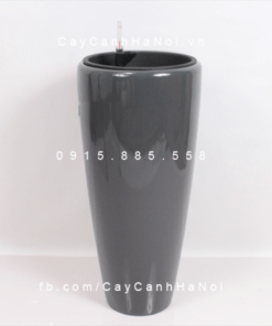 Chậu composite trồng cây cao cấp thông minh | 1649S (Xám bóng)