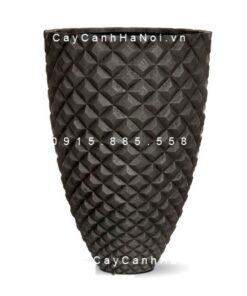 Chậu xi măng trồng cây cao cấp caro | M2