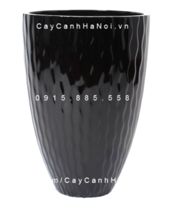 Chậu Composite Anber trồng cây cao cấp | 1100 (Đen bóng)