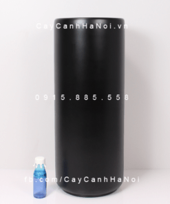 Chậu Composite Anber trồng cây cao cấp | 1232 (Đen mờ)