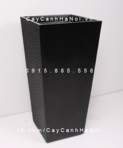 Chậu Composite Anber trồng cây cao cấp đen mờ | 1606