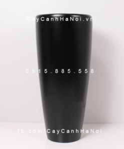 Chậu Composite Anber trồng cây cao cấp đen mờ | 1649