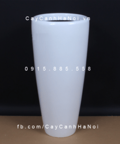 Chậu composite Anber trồng cây cao cấp trắng bóng | 1649