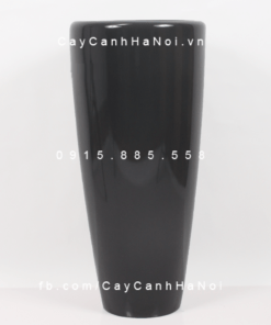 Chậu composite Anber trồng cây cao cấp xám kim loại | 1649