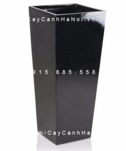 Chậu Composite Anber trồng cây cao cấp | 1014 (đen bóng)