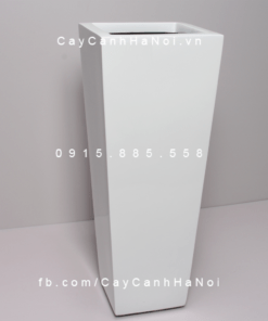 Chậu Composite Anber trồng cây cao cấp | 1014 (Trắng bóng)