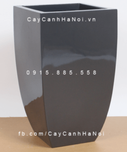 Chậu Composite Anber trồng cây cao cấp | 1021 (Xám kim bóng)