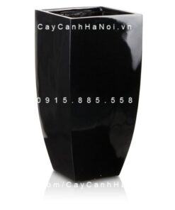 Chậu Composite Anber trồng cây cao cấp | 1025 (Đen bóng)