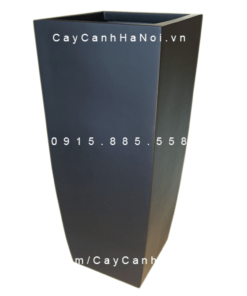 Chậu Composite Anber trồng cây cao cấp | 1025 (Đen mờ)