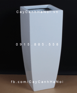 Chậu Composite Anber trồng cây cao cấp | 1025 (Trắng bóng)