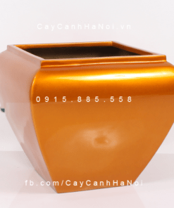 Chậu Composite Anber trồng cây cao cấp | 1026 (Vàng gold bóng)