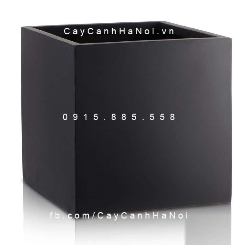 Chậu Composite Anber trồng cây cao cấp | 1055 (Đen mờ)