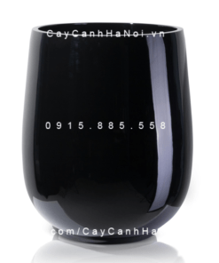 Chậu Composite Anber trồng cây cao cấp |1133 (Đen bóng)
