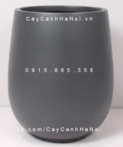 Chậu Composite Anber trồng cây cao cấp xám mờ | 1133