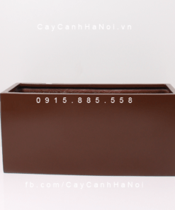 Chậu Composite Anber chữ nhật trồng cây cao cấp | 5001 (Nâu mờ)