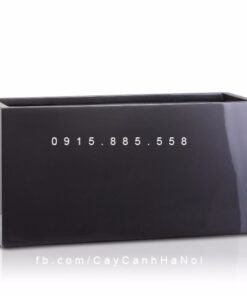 Chậu Composite Anber chữ nhật trồng cây cao cấp | 5001 (Xám bóng)