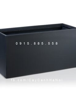 Chậu Composite Anber chữ nhật trồng cây cao cấp | 5001 (Xám mờ)