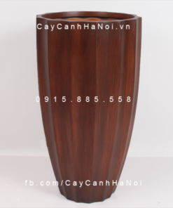 Chậu Composite Anber vân nổi trồng cây cao cấp | 6668 (Vân gỗ)