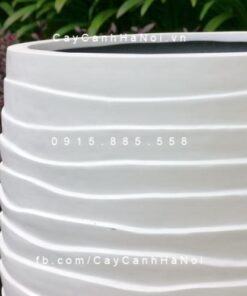 Chậu cây composite iPot tròn xọc ngang| IP-00058
