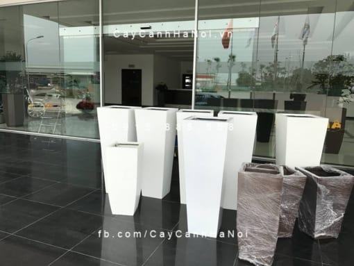 Chậu composite iPot vát đáy cao cấp| IP-00071