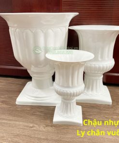 Kích thước chậu nhựa ly chân vuông