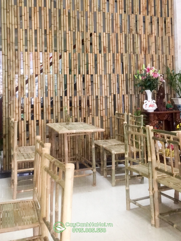 Trúc sào dùng nguyên liệu sản xuất vật dụng triang trí nội thất