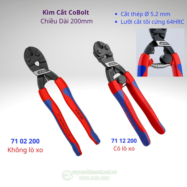 Đặc điểm kim kìm Knipex CoBolt dài 200mm