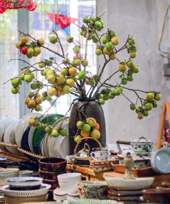 Cành hồng quả mang đến sự may mắn