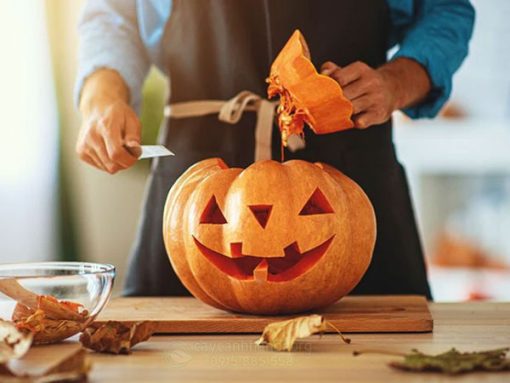 Tự tay làm quả bí ngô trang trí Halloween