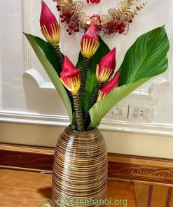 Ý nghĩa phong thủy hoa chuối rừng đỏ