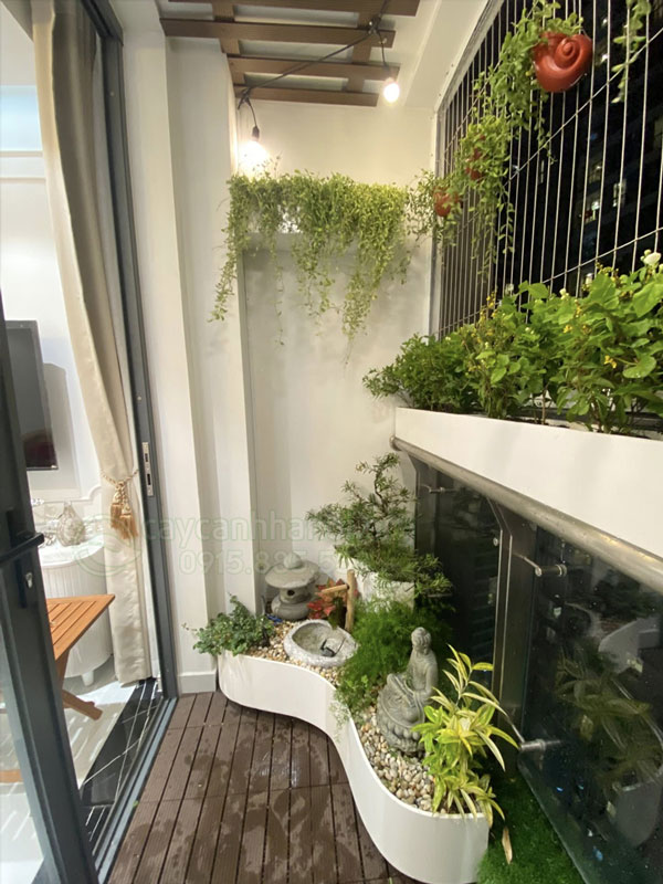 tiểu cảnh ban công chung cư đẹp