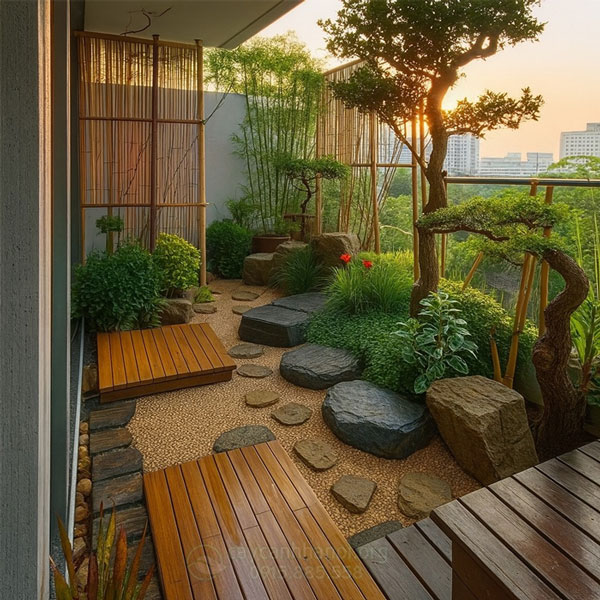 Thiết kế thi công cảnh quan ban công sân thượng