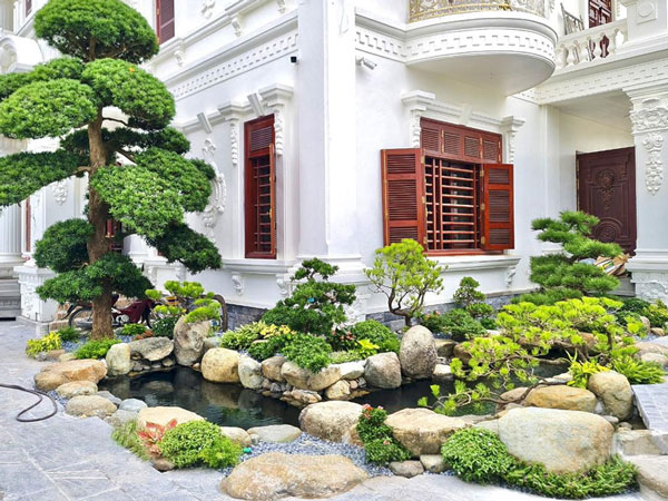 Thiết kế thi công tiểu cảnh sân vườn trang trí không gian sống