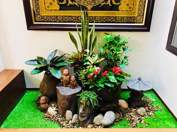 Tiểu cảnh trang trí sân vườn đẹp