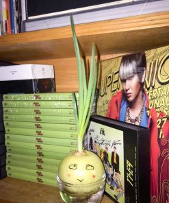 Hành tây cute vẽ mặt cười trang trí bàn học