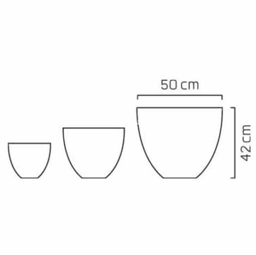 Chậu hoa trồng cây composite Esteras Tralee cao cấp