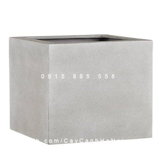 Chậu nhựa composite Esteras Lincoln vuông thấp